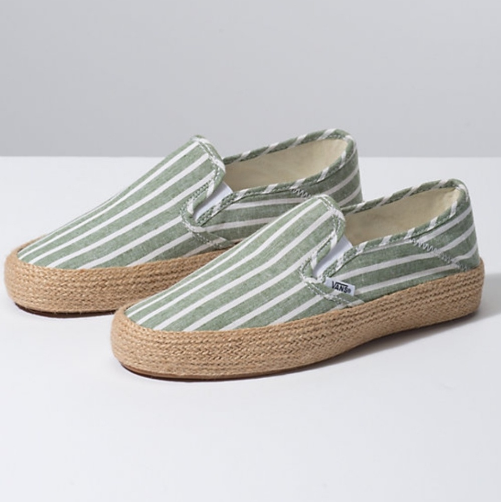 Vans Striped Linen Espadrilles